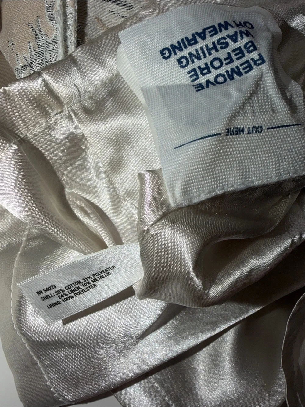 Baby Gap Girls Holiday Dress Beige w/ Silver Foil w/ Bloomers Size Toddler 18-24